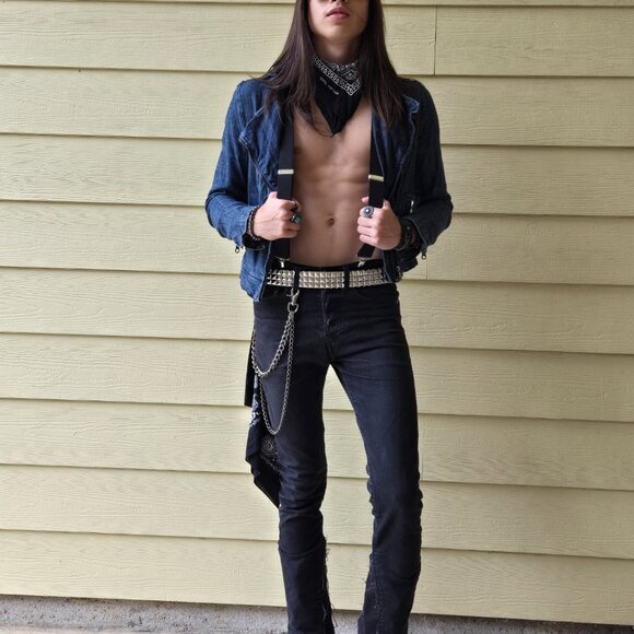 Unisex- Light Wash Denim Jacket - Picture 3 of 4